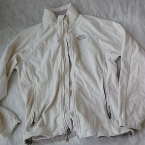 XL Northface Fleece Jacket White Ivory Cream